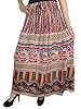 Womans Maxi Skirt Broomstick Tribal Earthy Ethnic Print Beach Holiday Chic Long Skirt