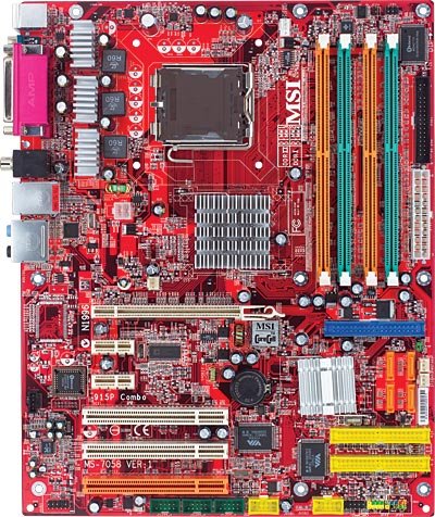 MSI 915P Combo FR Socket 775 Motherboard MS 7058 612NPCoVWCL MSI 915P Combo FR Socket 775 Motherboard MS 7058