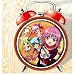 XINGQU Shugo Chara Anime Colorful Design Twin Bell Alarm Clock, Red