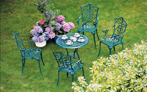 Gartenset Bistroset LUGANO 3-teilig, Aluguss / Alu weiss online kaufen