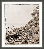 Civil War Photo (M): Charleston South Carolina. Exterior view of Fort Sumter showing result of bombardme