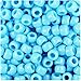 BeadTin Baby Blue Opaque 9mm Barrel Pony Beads (500pcs)