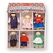 Melissa Doug 284 Wooden Family Doll Set