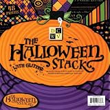 DCWV 12 Inch by 12 Inch Halloween Glitter Stack