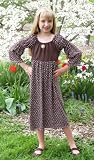 Toddler and Girls Boutique Clothing-Art & Soul by Bercot-Double Pink Mocha Latte- Dot Hippy Chick Dress