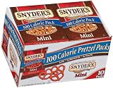 Snyders of Hanover 100 Calorie Packs Mini Pretzels, 10-Count Packages (Pack of 6)