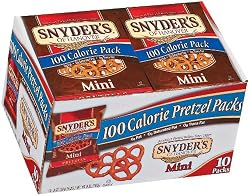 Snyder's of Hanover 100 Calorie Packs Mini Pretzels, 10-Count Packages (Pack of 6)