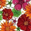 Floral Splash Cocktail Napkin