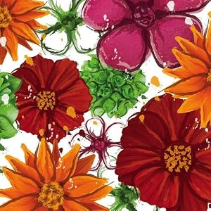 Floral Splash Cocktail Napkin