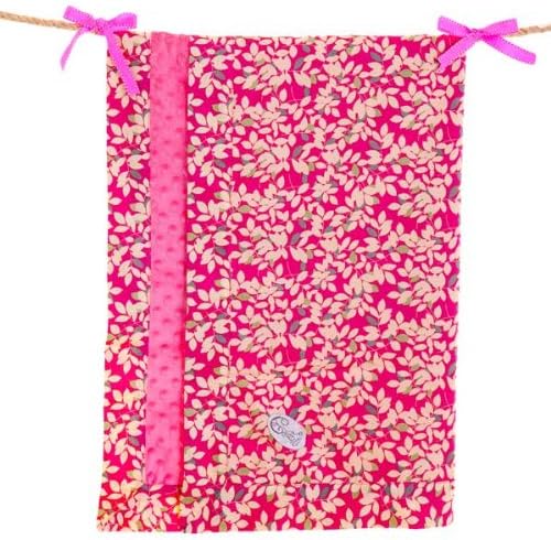 Cozili Soft Baby Girls Blanket / Swaddling Blanket / Stroller Blanket / Minky Blanket /Carriage Cover / Receiving Blanket (Pink Walk in the Park)