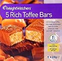 Weightwatchers Rich Toffee Bars - 5 pack - just 1 1/2 points value per bar