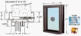 CRL 40 Wide Bullet Resistant Duranodic Bronze Exterior Window with Surround Sound, Speak Thru and Shelf with Deal Tray