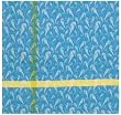 Durable Woven Jacquard 100% Cotton Blue Seahorse Tablecloth 54x90 Inches