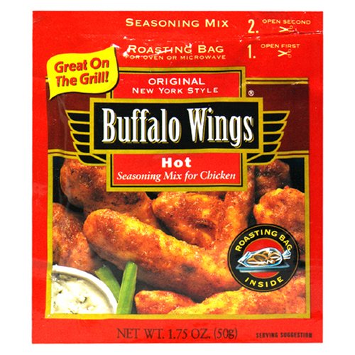 Buffalo Wings New York Style Seasoning Mix for Chicken, Hot, 1.75-Ounce Packets (Pack of... by French
