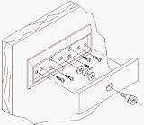 ROFU 21070 Armature Plate Housing for 8000/ 8005 series Silver finish