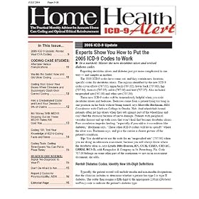Home Health Icd-9 Alert by 