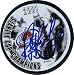 Autographed Ray Borque Signed 2001 Stanley Cup Puck - MLB Mugs and Cups