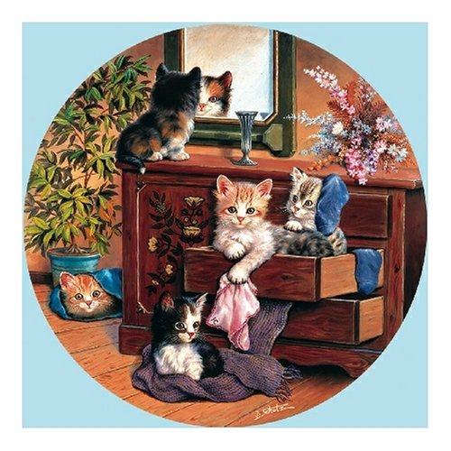 612R85C945L Sunsout Bureau Cats 1000 Piece Jigsaw Puzzle
