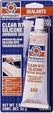 Permatex Clear Silicone Adhesive Sealant (3 oz.)