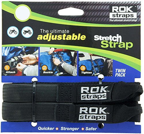 ROK Straps ROK-10314 Black 12" - 42" Pack Adjustable Stretch Strap