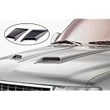 Auto Ventshade 981001 Unpainted Large Hood Scoop - 2 Piece by Auto Ventshade
