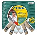Classic 4-Player Table Tennis Racket Set