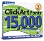 ClickArt Fonts 15,000