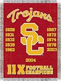 NCAA USC Trojans 48-Inch-by-60-Inch Commemorative Acrylic Tapestry Throw