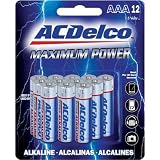 AC Delco AAA Maximum Power Alkaline Retail Battery - 12 Pack