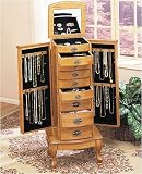 Powell - Pine Jewelry Armoire - 252
