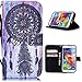Galaxy s5 Case, s5 Case, Pu Leather Flip Wallet Case by SHIMU for Samsung Galaxy s5 i9600 Dreamcatcher