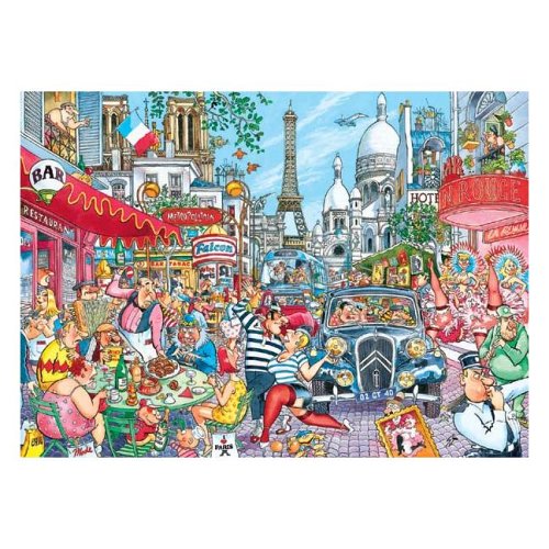 Falcon Deluxe Puzzle - I Love Paris (1000 pieces)