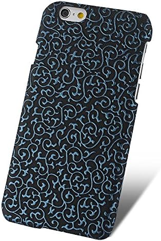 iPhone 6 Case,ChengYung[TM] Gold Embroider Cloth Hard Case Cover[Slim Fit][Luxury][Bohemian Style] for iPhone 6 (4.7inch)-Cloth Darkblue