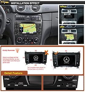 Best deals of  Rupse For Benz C-Class W203 / CLK W209/ CLC C240 In-dash DVD Player With 7 Inch HD Touchscreen Video Monitor GPS Sat Navi Navigation System / Radio RDS / iPod Control / Hand-free tooth / Subwoofer Output / Steering wheel control