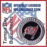 Tampa Bay Buccaneers NFL Football Helmet Challenge Coin Poker Card Guard with Air Tite Holder