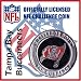 Tampa Bay Buccaneers NFL Football Helmet Challenge Coin Poker Card Guard with Air Tite Holder