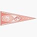 6 San Francisco 49ers Pink NFL Wholesale Team Pennants