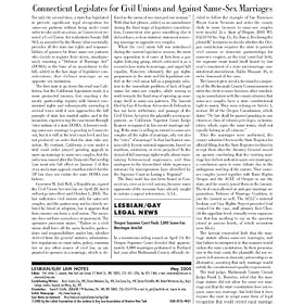 Lesbian Gay Law Notes