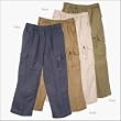 Boys Canvas Pull On Cargo Pants