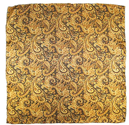 Wyoming Traders Men's Cowboy Buckaroo Square 100% Silk Wild Rag Scarf