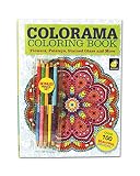 Colorama Coloring Book for Adults with 12 Colored Pencils, Create Something Wonderful & Relax