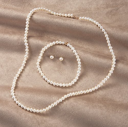 Click here to buy 3-Pc. Pearl and 14K Jewelry Set by BRAND NOT SPECIFIED.