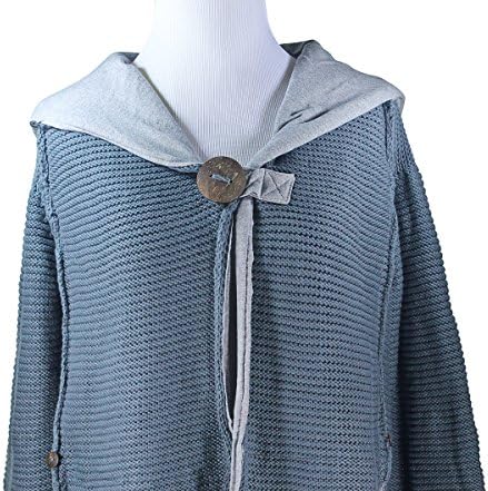 Pure Handknit Studio Classic Onyx 100% Cotton Hoodie Sweater