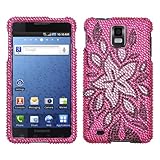 Tasteful Flowers With Full Rhinestones Hard Protector Case Cover For Samsun ....