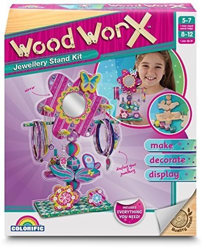 Colorific Wood Worx Flower Jewellery Stand Kit by Colorific