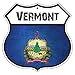 VERMONT State Province Flag Novelty Highway Vintage Retro Wall DÃ©cor Shield Metal Aluminum Sign