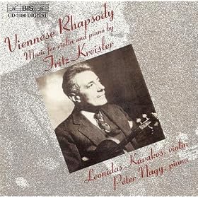 Kreisler: Music For Violin And Piano