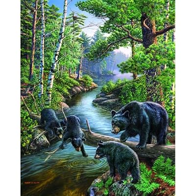 MINI Bear Pause 100pc 7x9 Inch Jigsaw Puzzle by James Meger