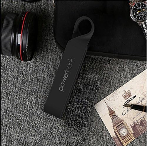 Power Bank Portable Charger For Samsung, Android, iPhone Cell Phones iPads, iPods &amp; Tablets, Waterproof IPX 5 2200 mAh Capacity (BLACK)