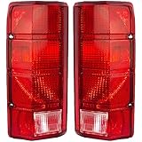 Driver and Passenger Taillights Tail Lamps Replacement for Ford Pickup Truck SUV E4TZ13405B E4TZ13404B